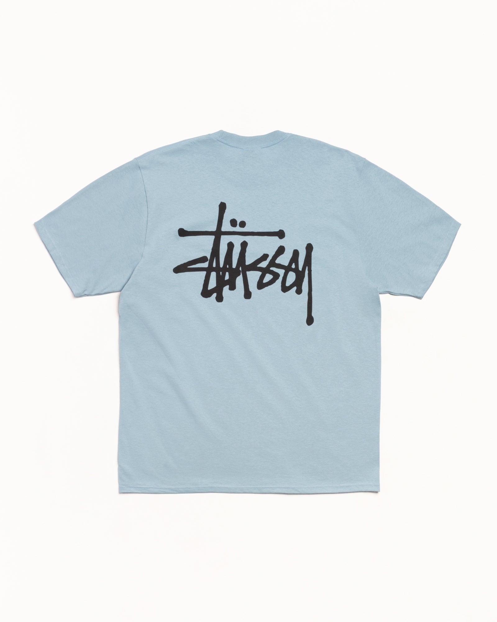 Basic Stussy Tee Mens Short Sleeve In Slate