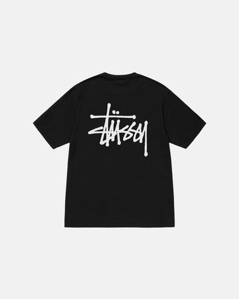 Basic Stüssy Tee Pigment Dyed Black Shortsleeve