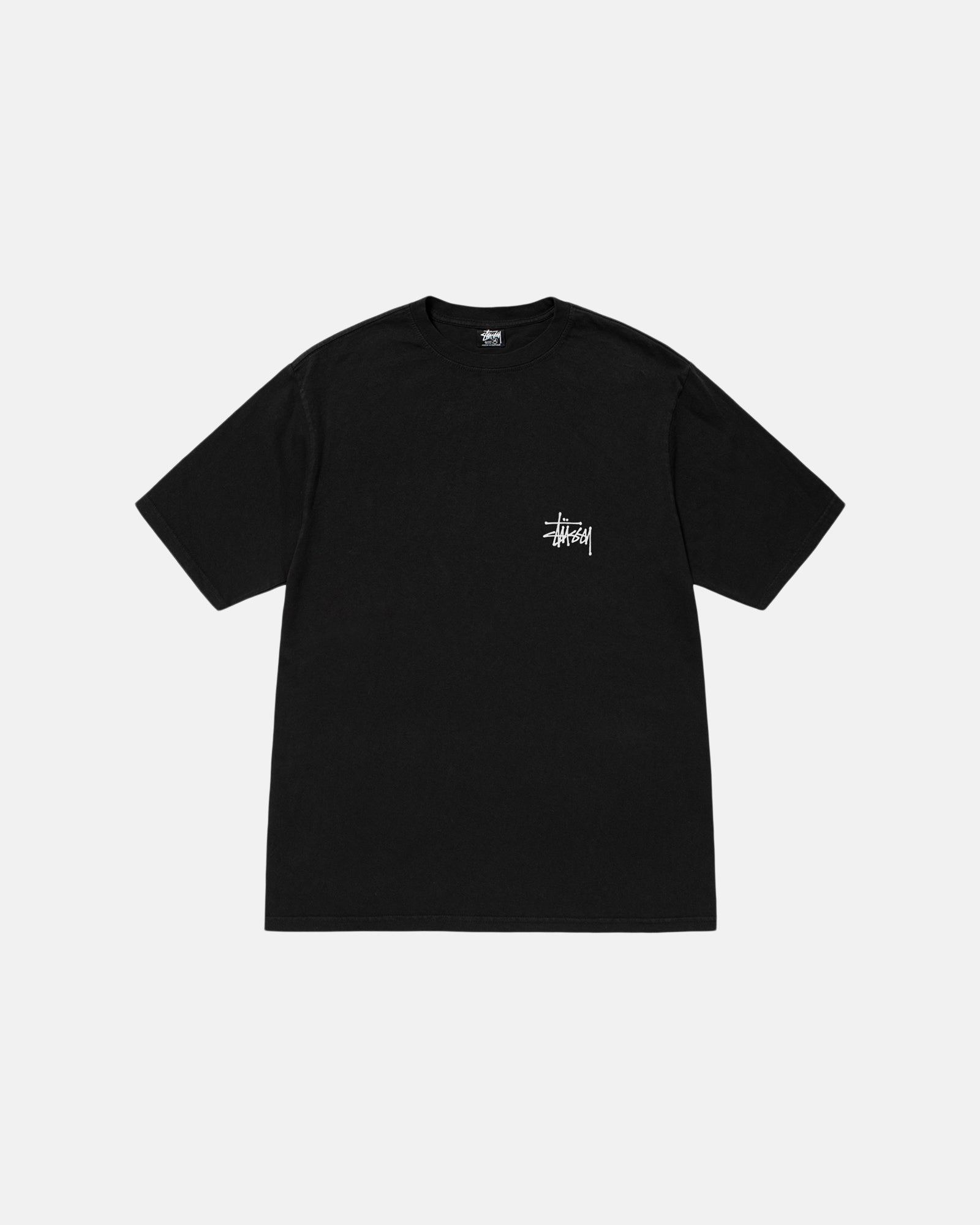 Stüssy Basic Stüssy Tee Pigment Dyed Black Shortsleeve