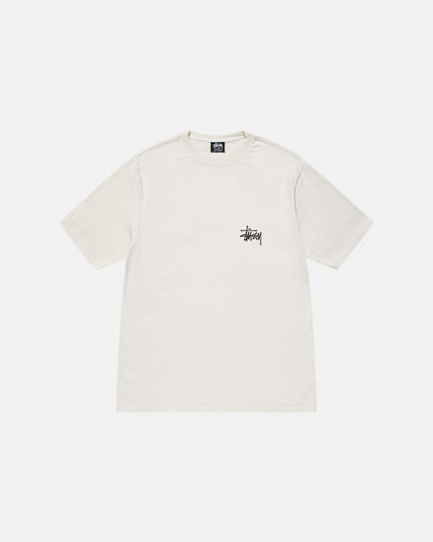 Stüssy Basic Stüssy Tee Pigment Dyed Natural Shortsleeve