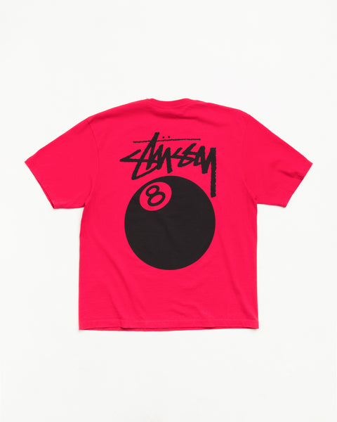 8 Ball Pig. Dyed Tee Unisex Short Sleeve In Red