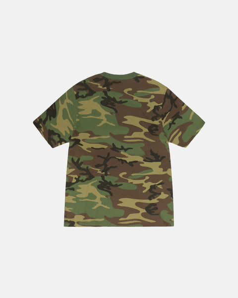 STÜSSY SPORT SCRIPT TEE CAMO SHORTSLEEVE