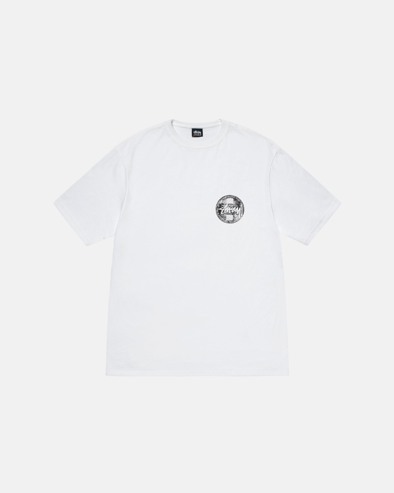 STÜSSY DOT STAMP TEE WHITE SHORTSLEEVE