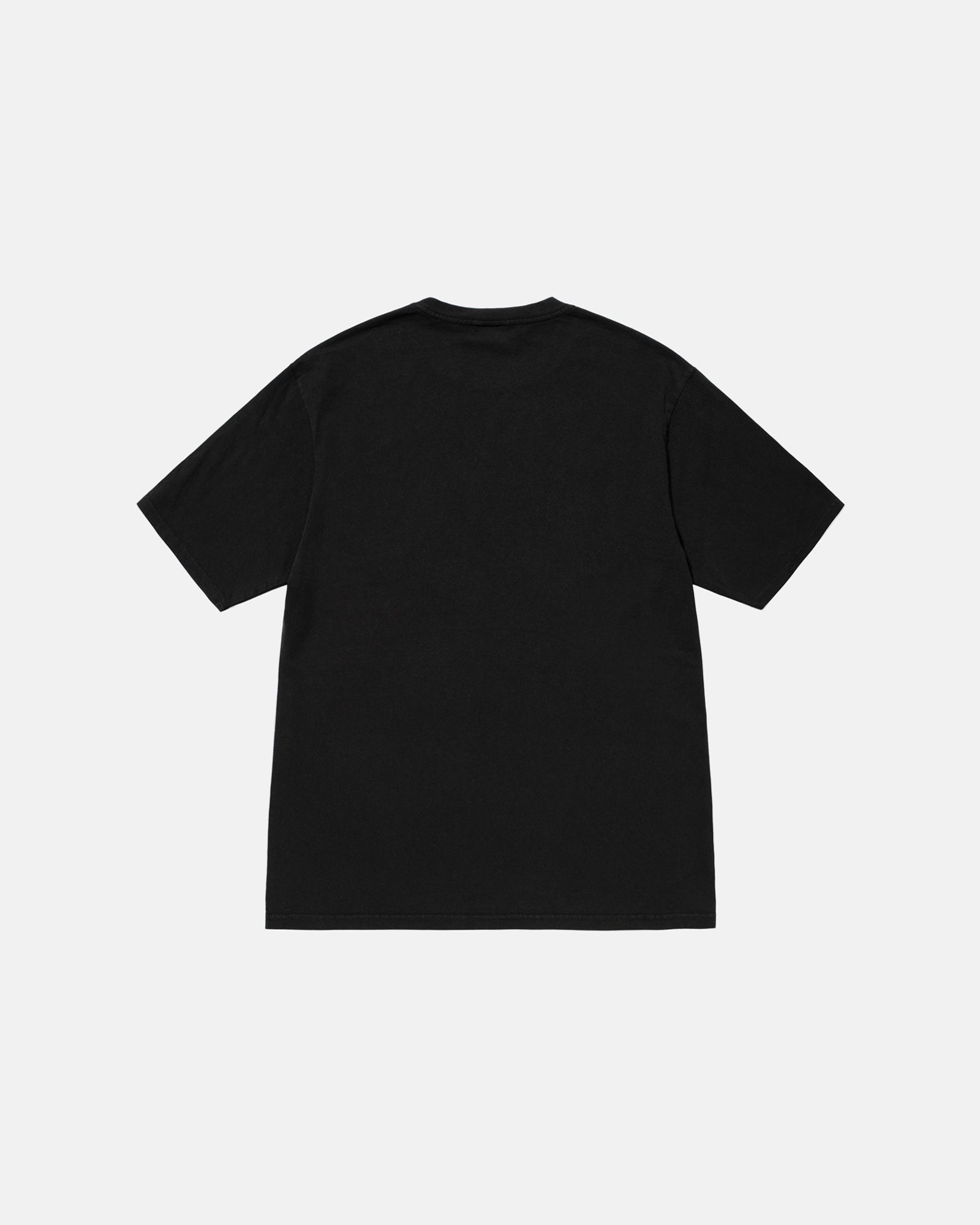 STÜSSY BEACH ROOTS TEE PIGMENT DYED BLACK SHORTSLEEVE