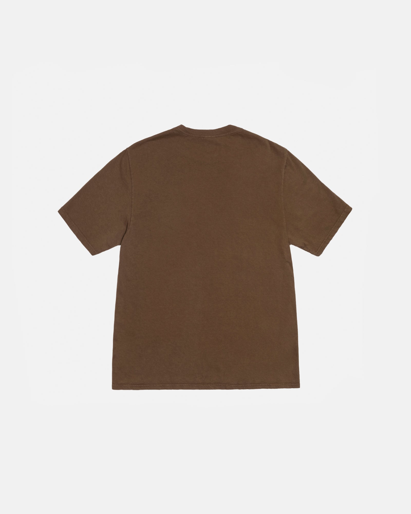 STÜSSY BEACH ROOTS TEE PIGMENT DYED BROWN SHORTSLEEVE