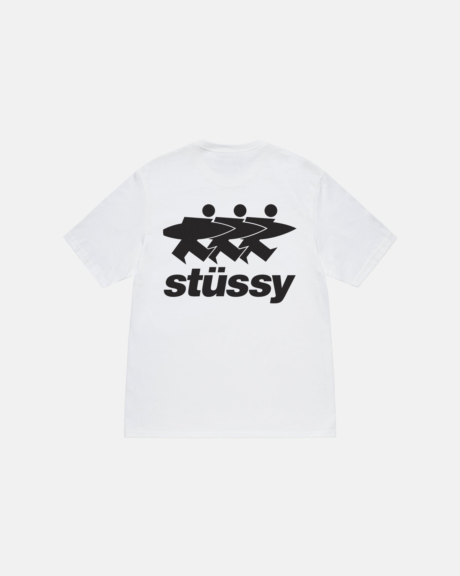 STÜSSY SURFWALK TEE WHITE SHORTSLEEVE