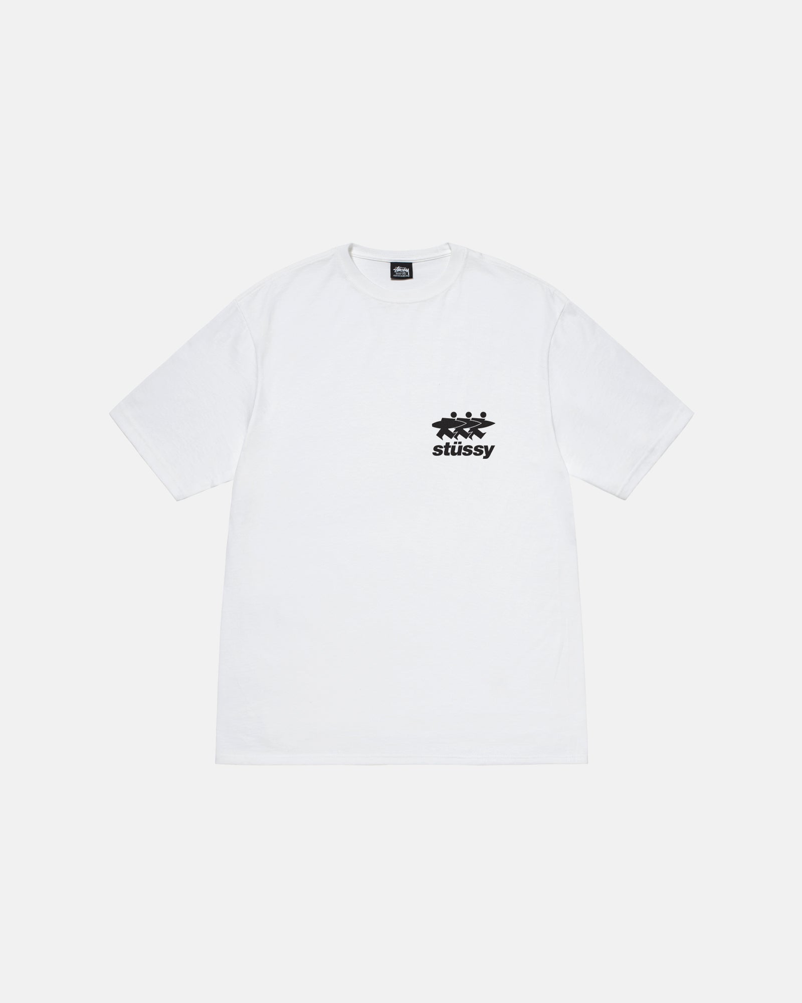 STÜSSY SURFWALK TEE WHITE SHORTSLEEVE