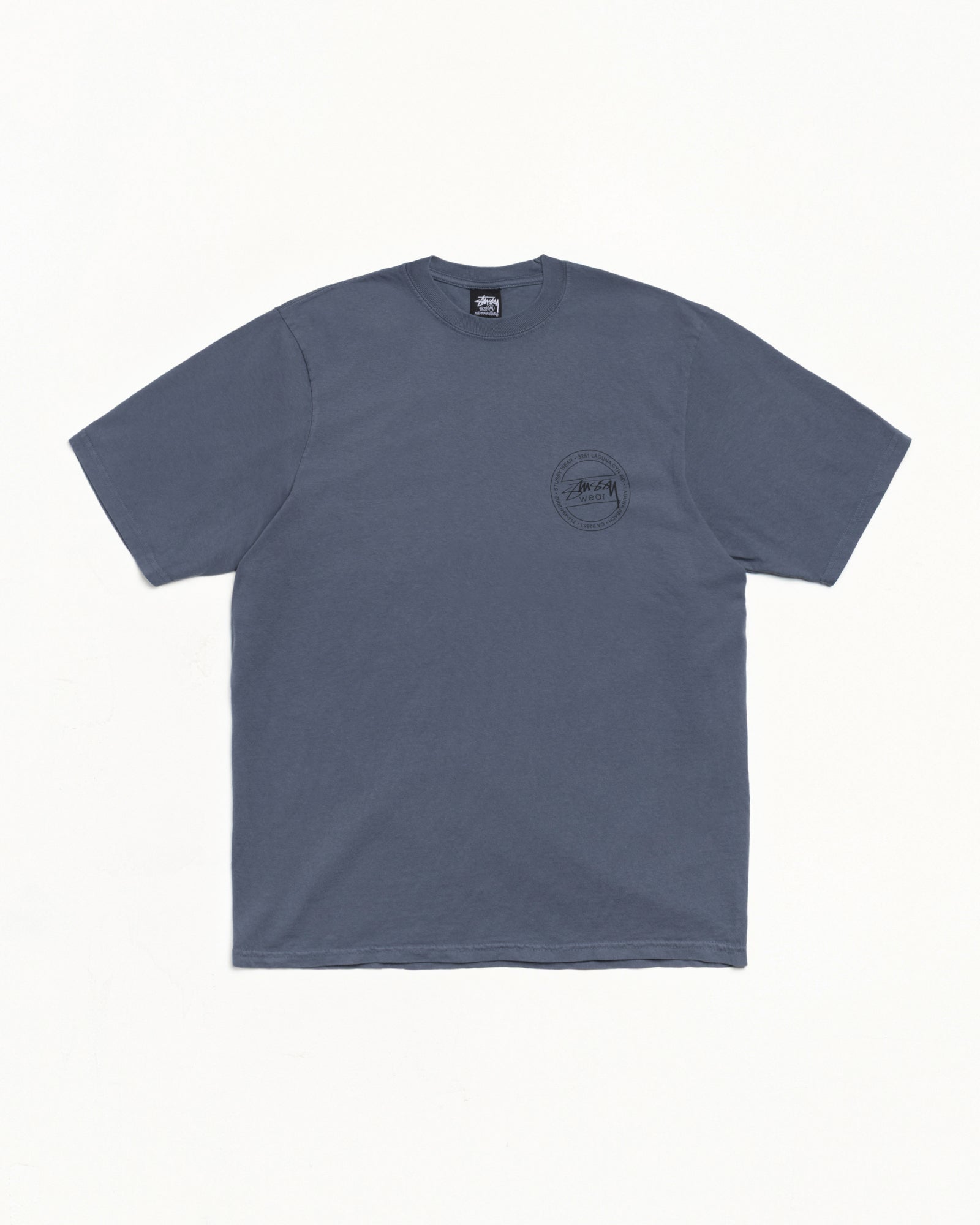 Stussy Wear Pig. Dyed Tee Mens Short Sleeve In Navy
