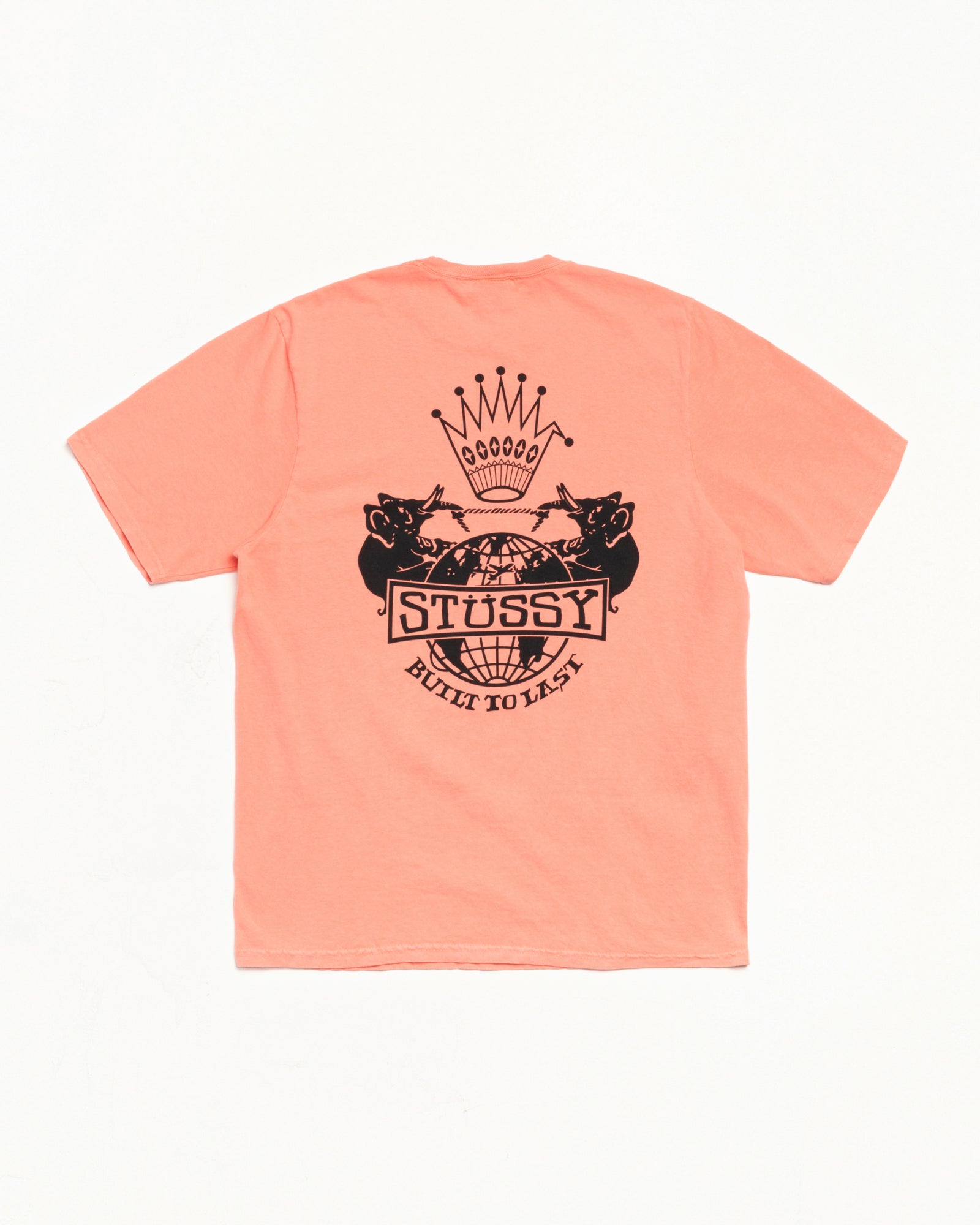 Built To Last Pig. Dyed Tee Mens Short Sleeve In Sherbert