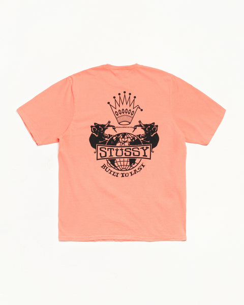 Built To Last Pig. Dyed Tee Mens Short Sleeve In Sherbert