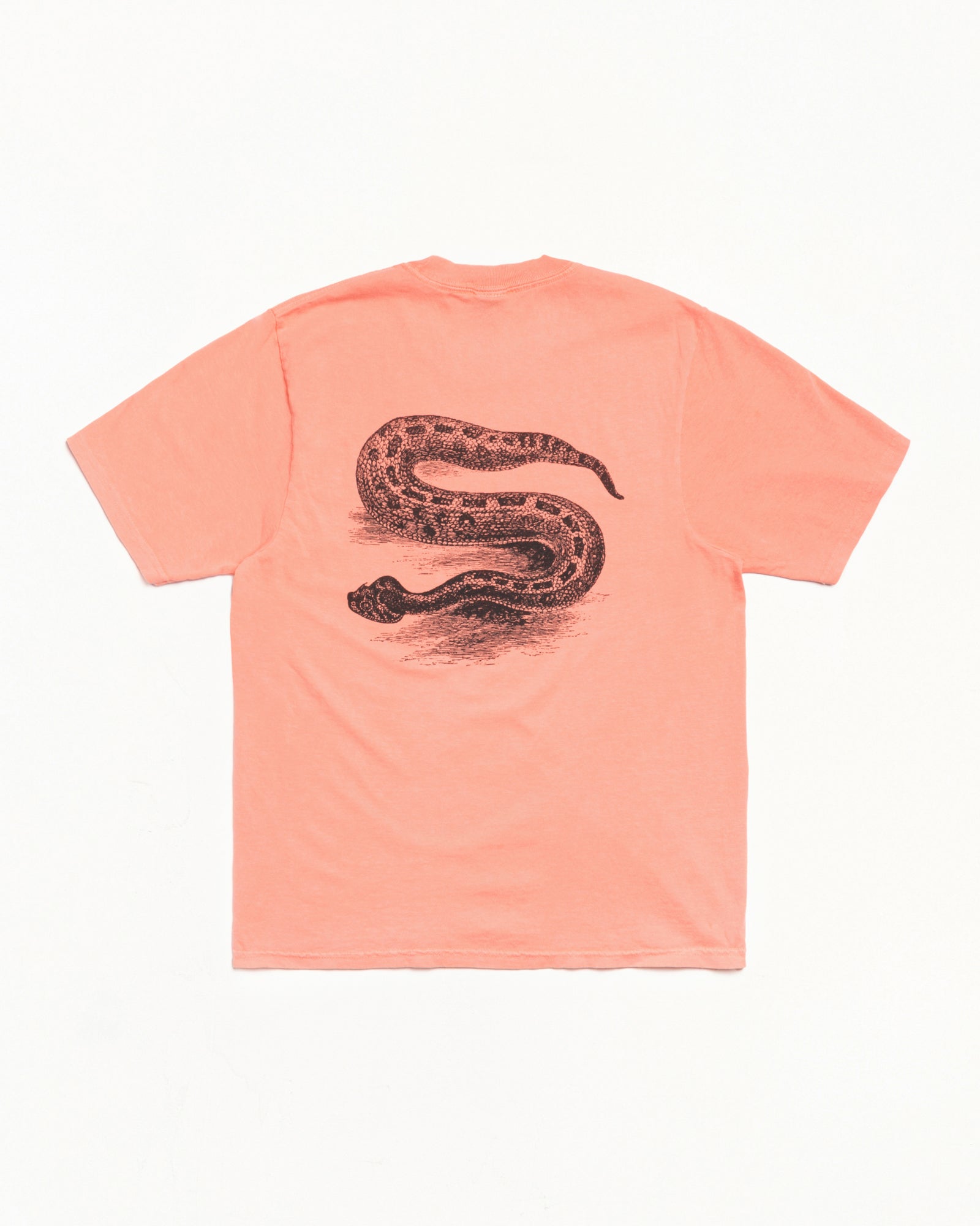 Serpent Pig. Dyed Tee Mens Short Sleeve In Sherbert