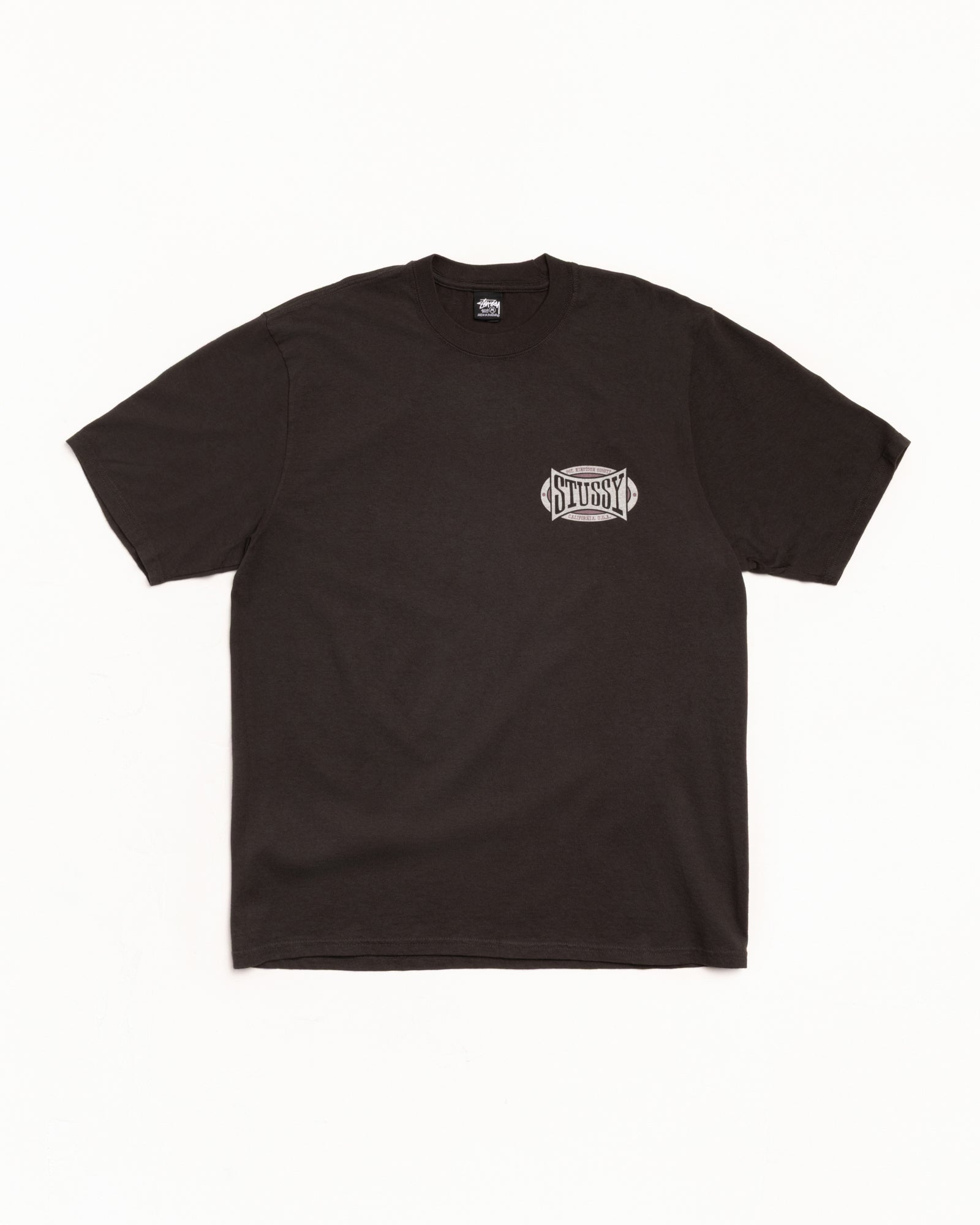 Champion Oval Pig. Dyed Tee Mens Short Sleeve In Faded Black