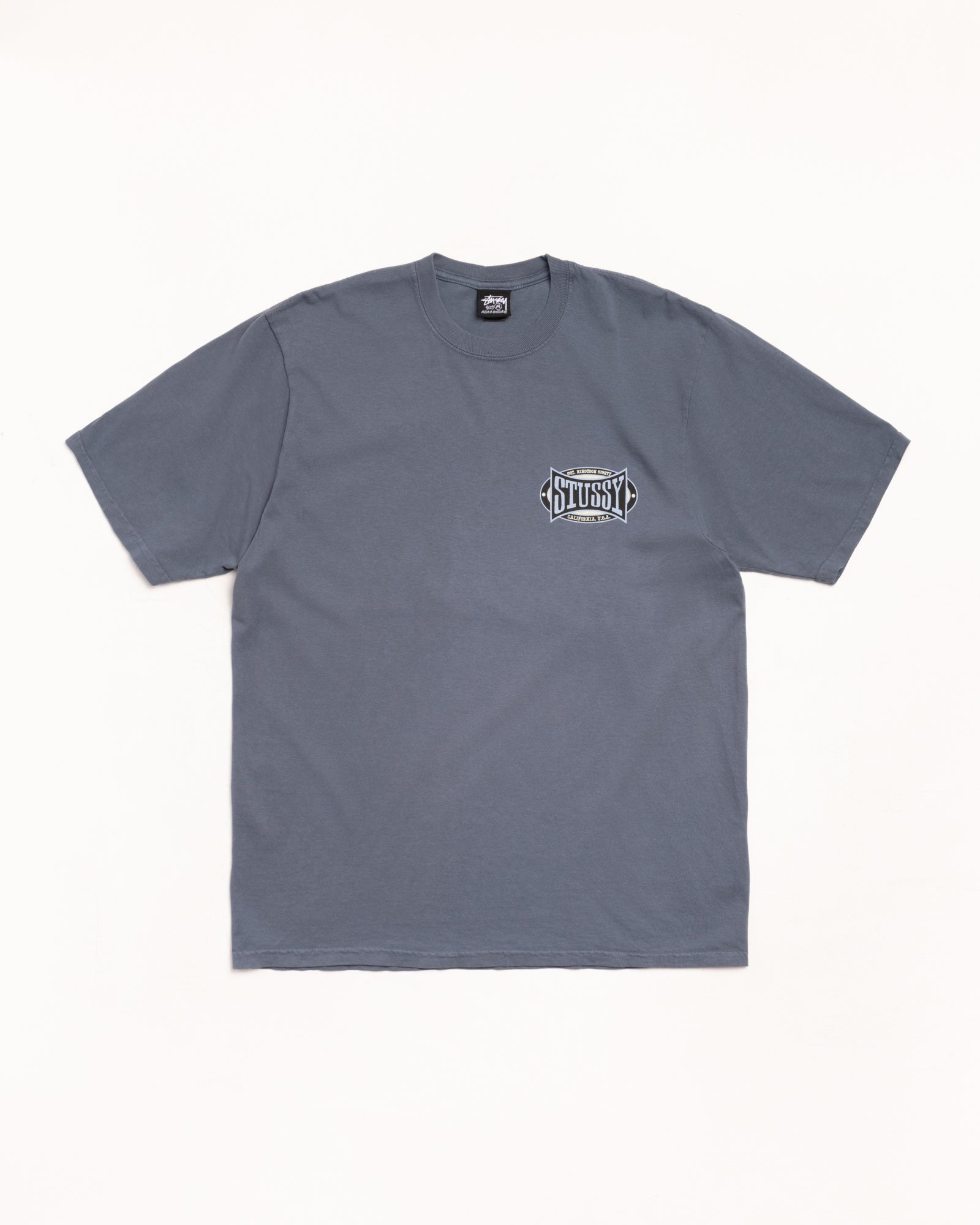 Champion Oval Pig. Dyed Tee Mens Short Sleeve In Navy