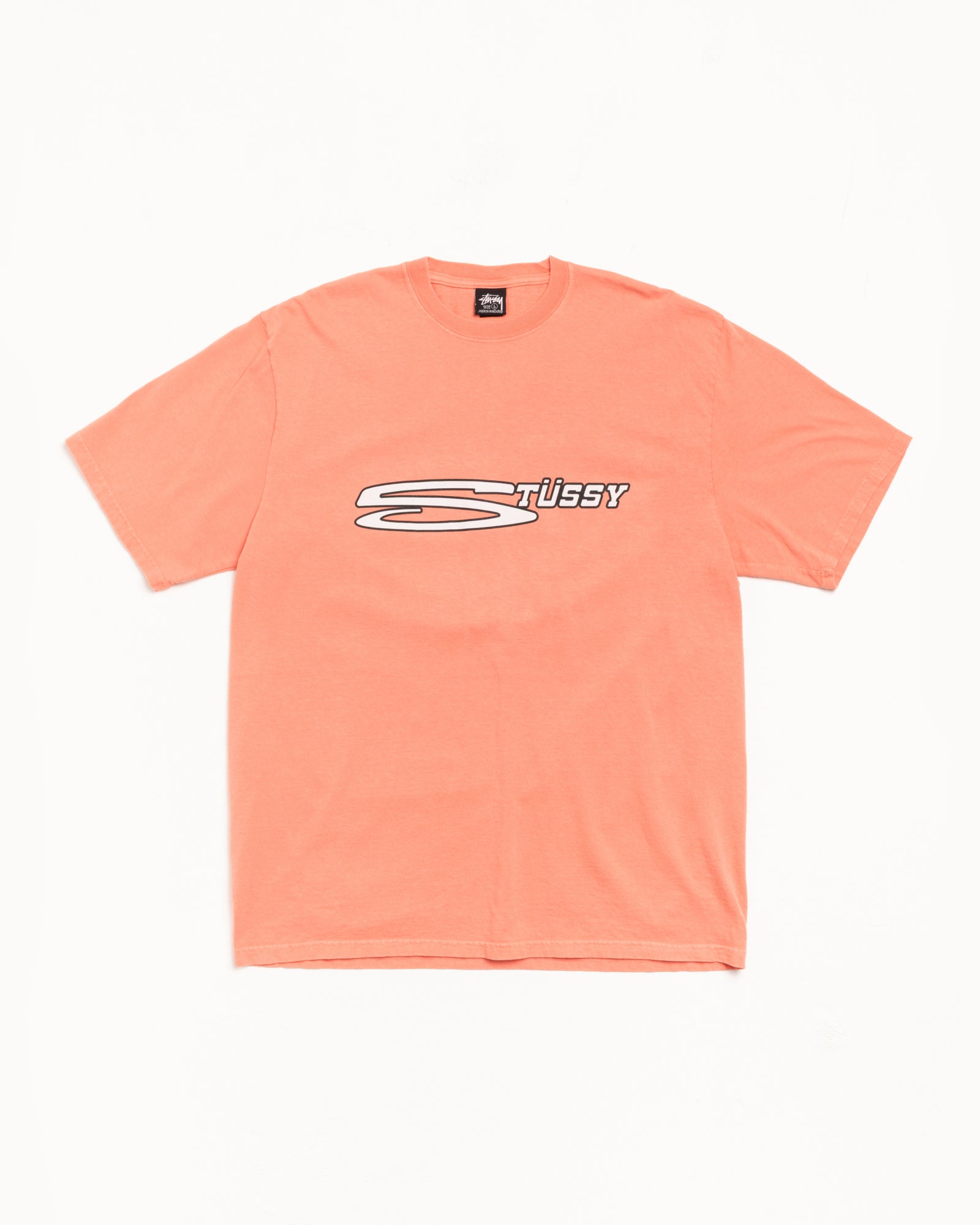 Stretch Pig. Dyed Tee Mens Short Sleeve In Sherbert