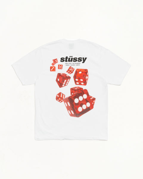 Rollers Tee Mens Short Sleeve In White