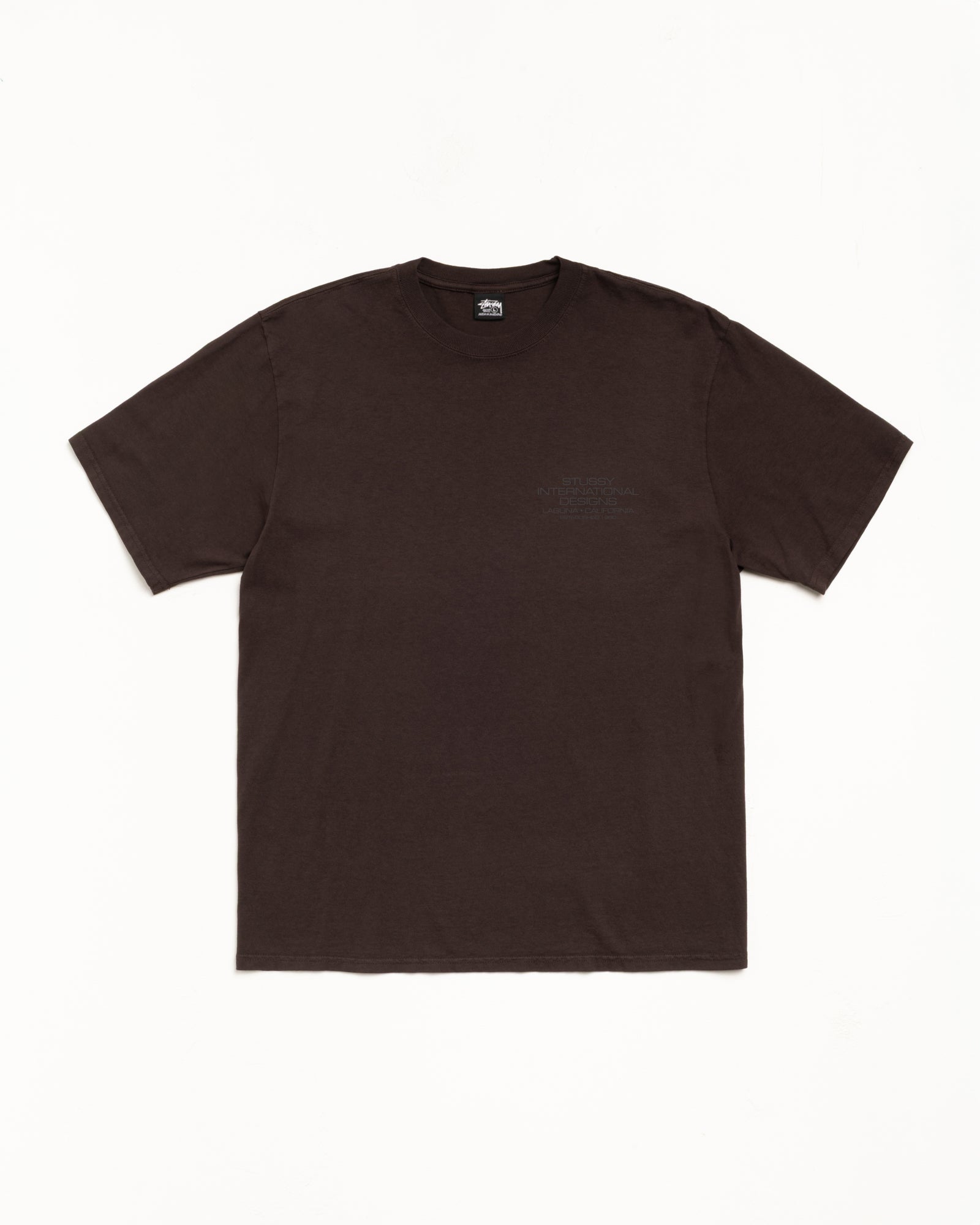 International Design Pig Dyed Mens Short Sleeve In Brown