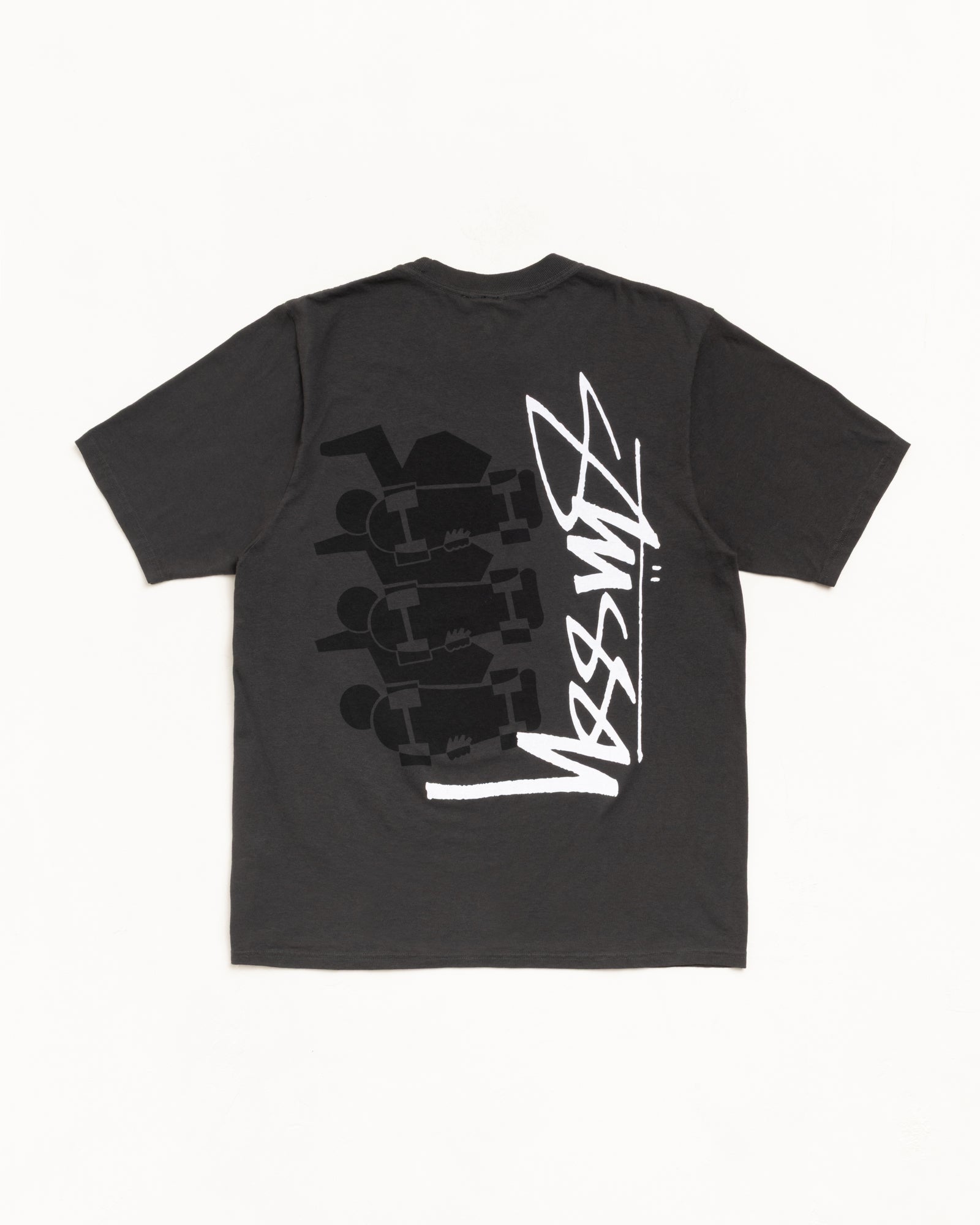 Skate Stack Tee Pigment Dyed – Faded Black | Tees | Stüssy Korea