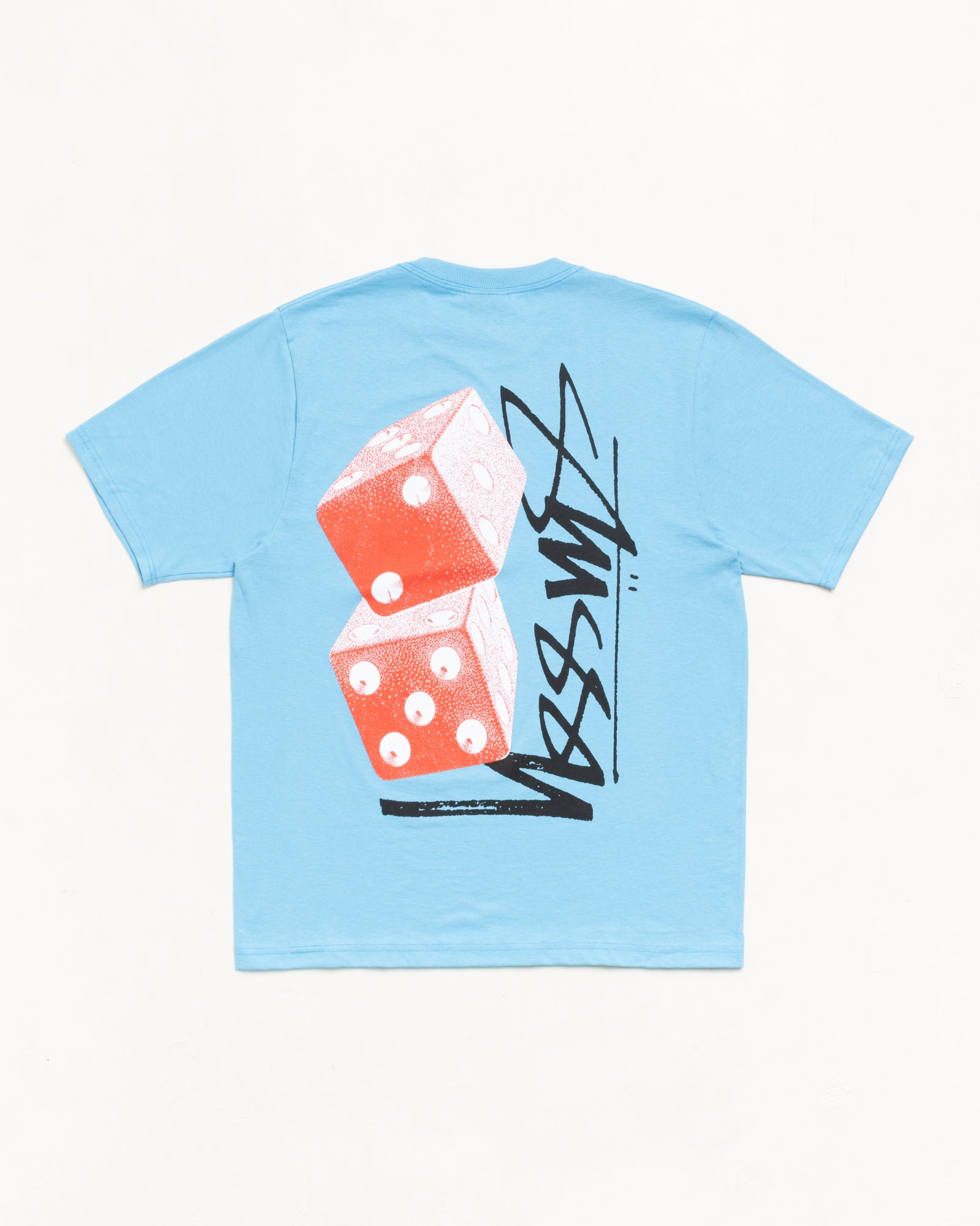 Tall Dice Tee Mens Short Sleeve In Sky Blue