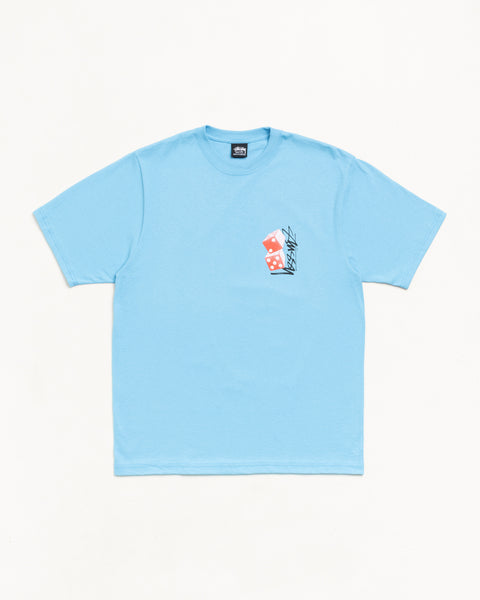 Tall Dice Tee Mens Short Sleeve In Sky Blue