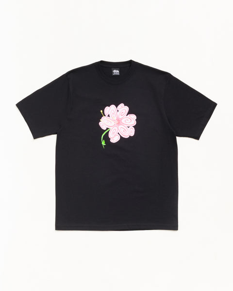 S Flower Tee Unisex Short Sleeve In Black