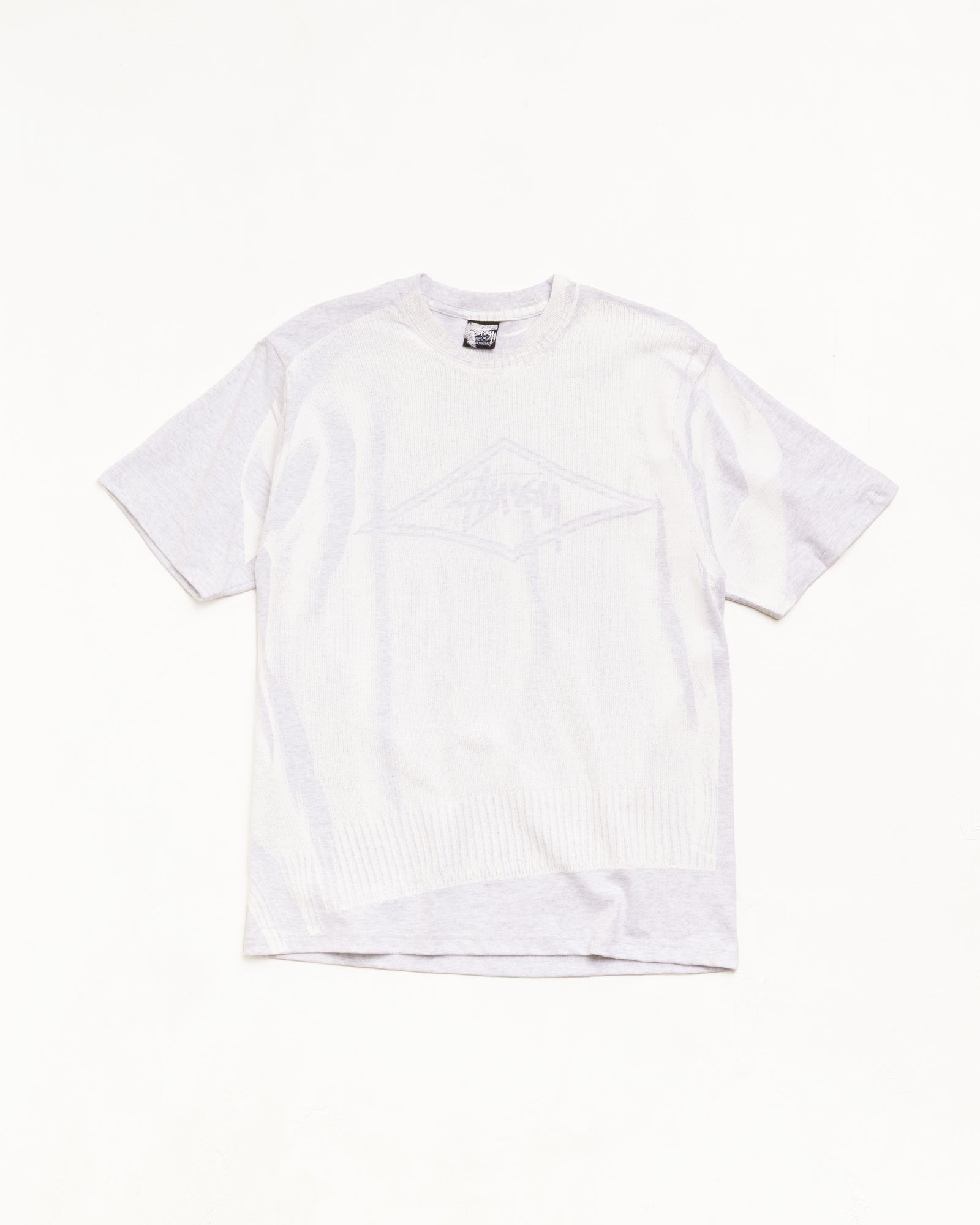 Sweater Tee Unisex Short Sleeve In Ash Heather