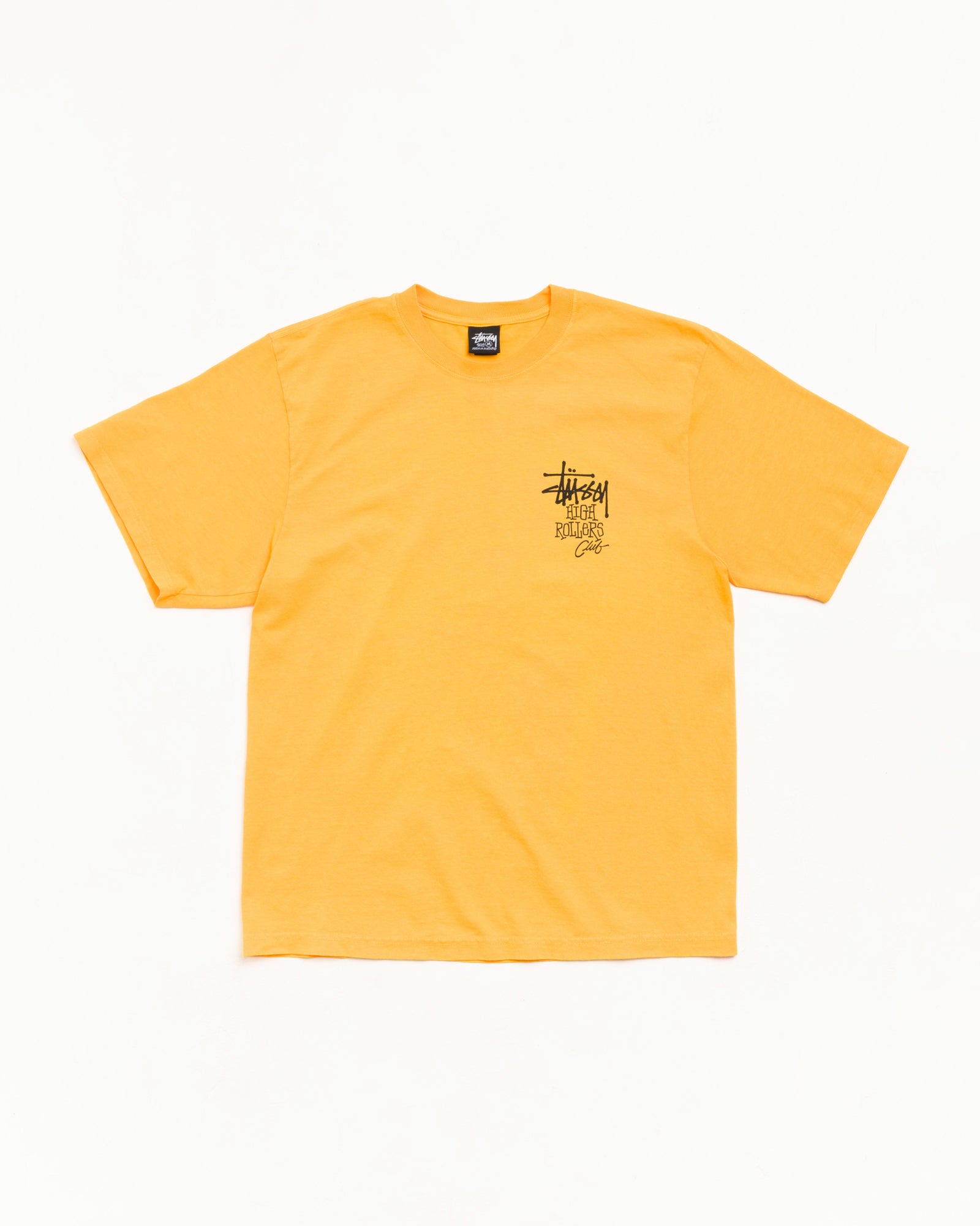 High Rollers Pig. Dyed Tee Unisex Short Sleeve In Marigold