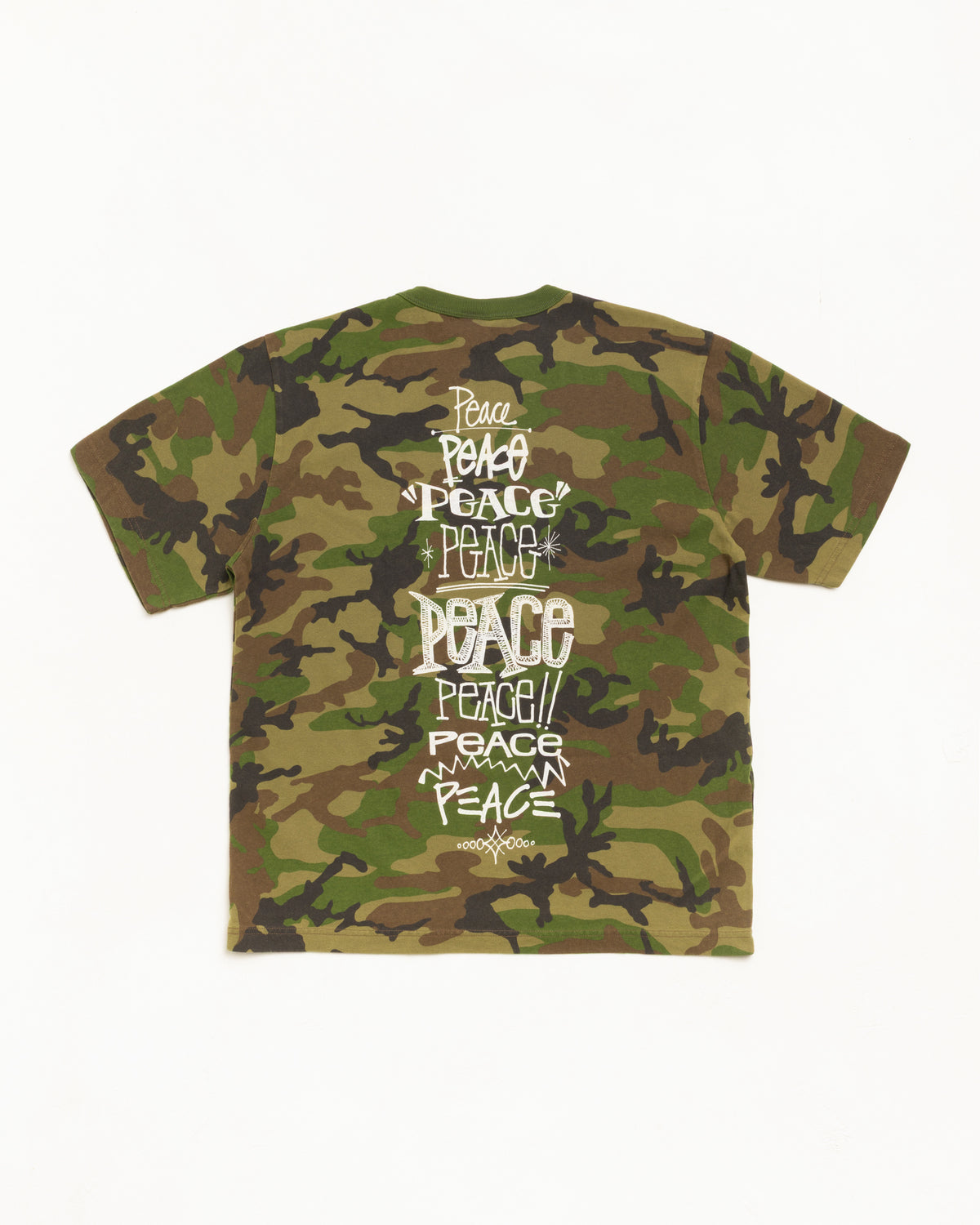 Peace Increased Tee Unisex Short Sleeve In Camo