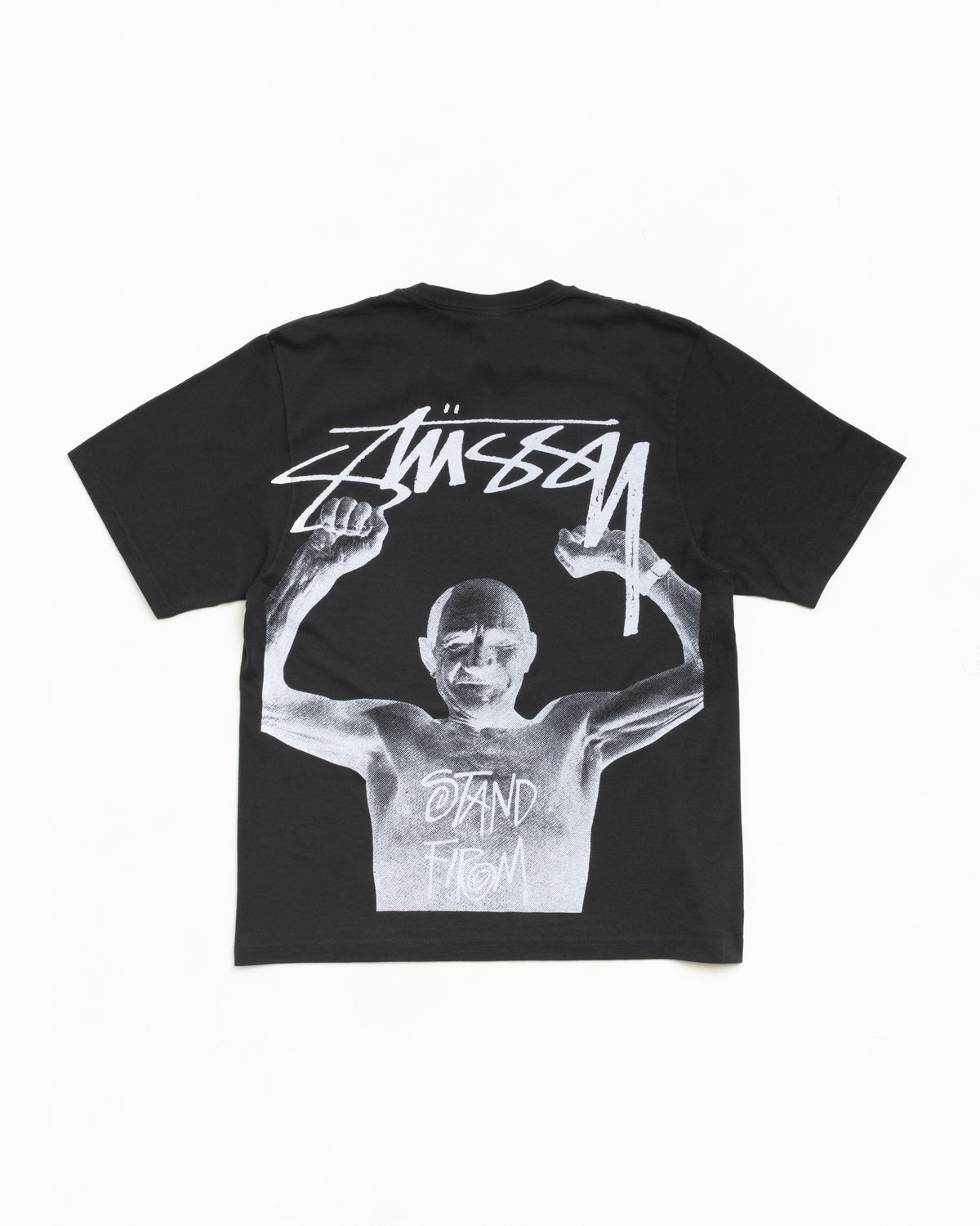 Stand Firm Pig. Dyed Tee Unisex Short Sleeve In Faded Black