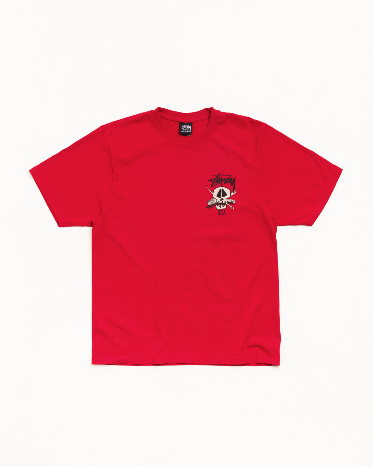 Fresh Foils Pig. Dyed Tee Unisex Short Sleeve In Red