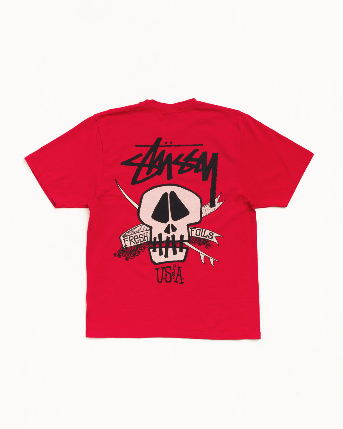 Fresh Foils Pig. Dyed Tee Unisex Short Sleeve In Red