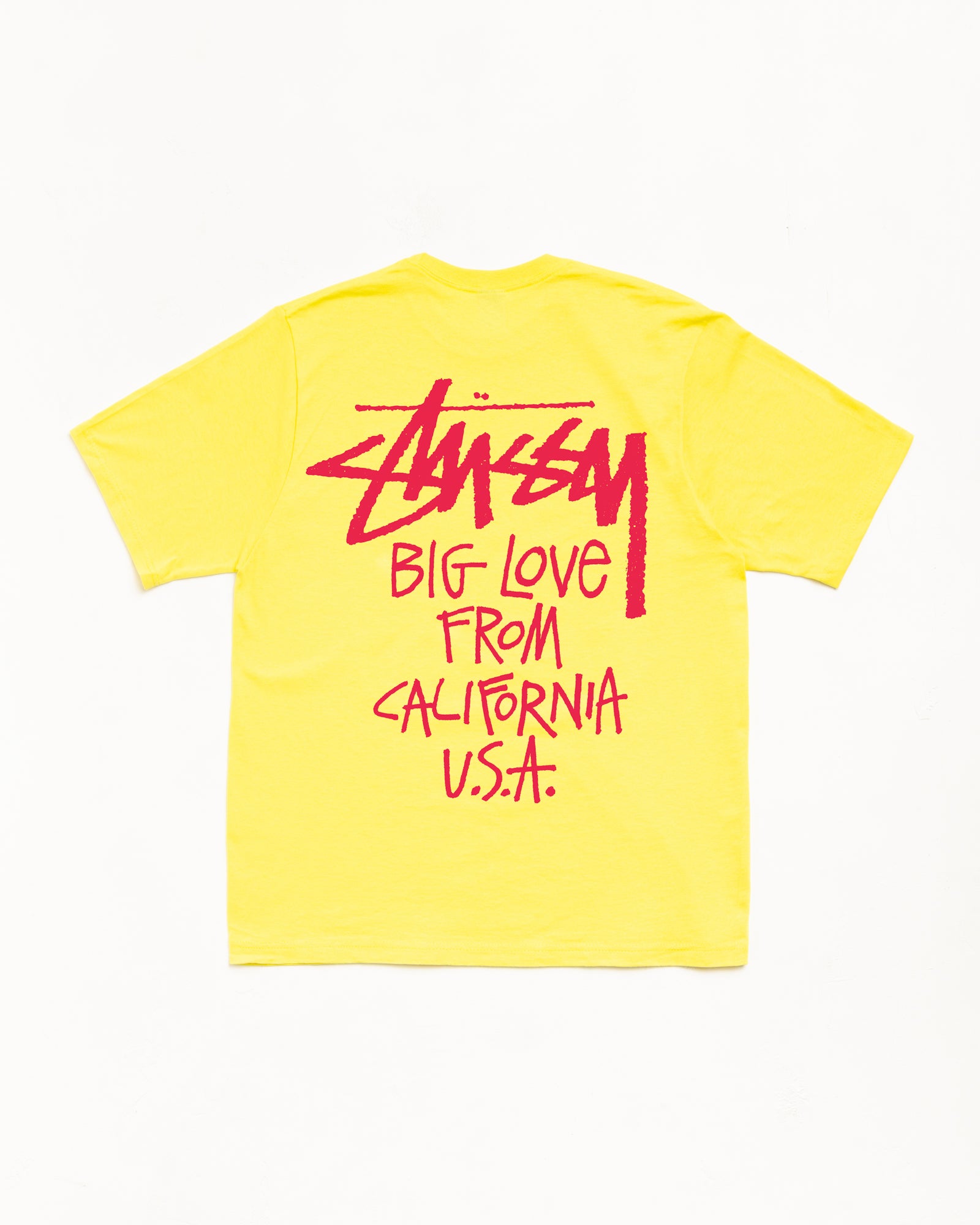 Big Love Tee 남성용 숏 슬리브 레몬 컬러