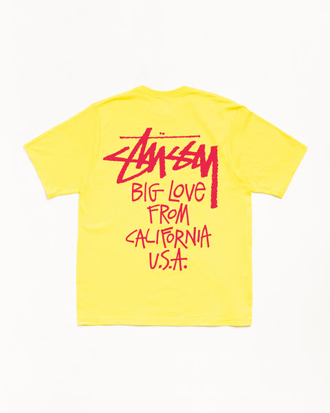 Big Love Tee 남성용 숏 슬리브 레몬 컬러