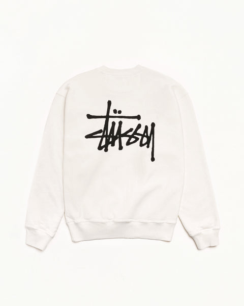 Basic Stussy Pig. Dyed Crew Mens Long Sleeve In Natural