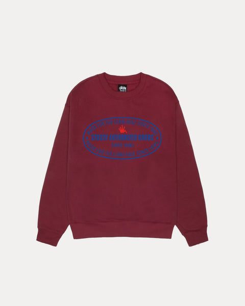 Authorized Crew Mens Long Sleeve In Wine