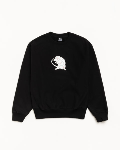 Long Range Crew Mens Long Sleeve In Black