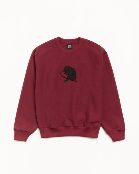 Long Range Crew Mens Long Sleeve In Wine