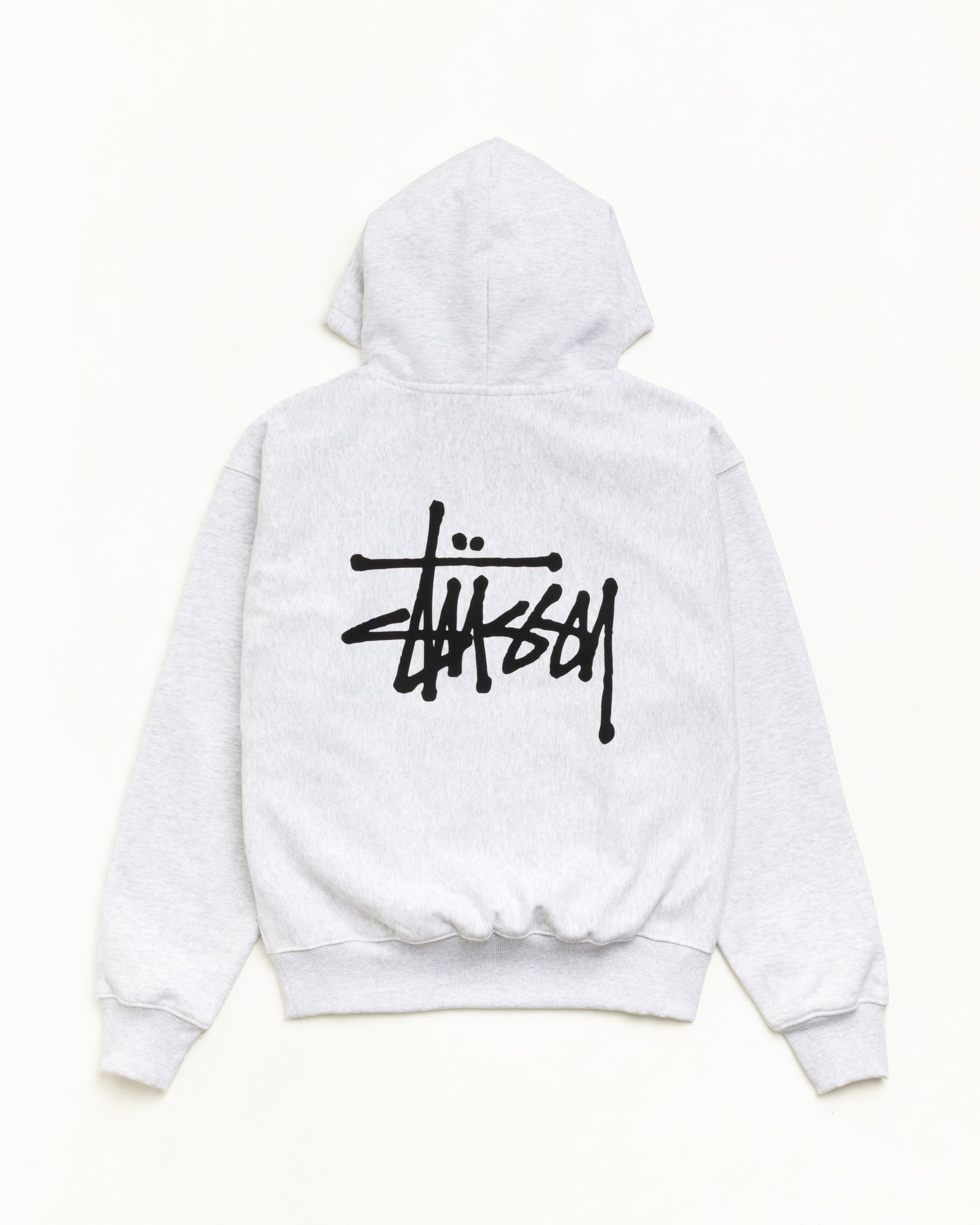 Basic Stüssy Hoodie - Ash Heather | Sweats | Stüssy Korea