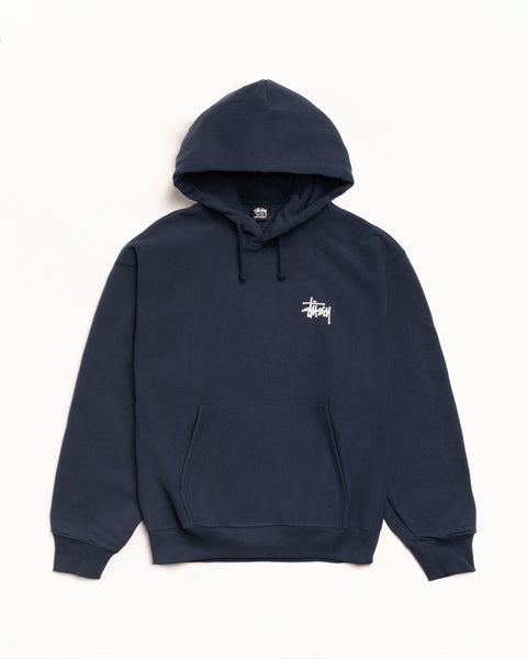 Basic Stüssy Hoodie - Navy | Sweats | Stüssy Korea