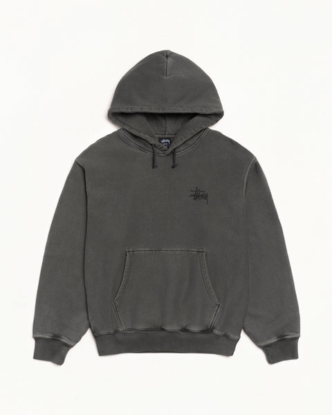 Basic Stüssy Hoodie Pigment Dyed – Black/Black | Tee & Sweats