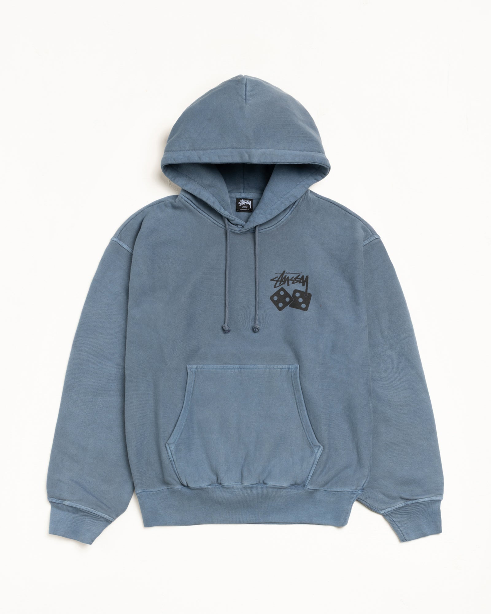 Dice Pig. Dyed Hood Mens Long Sleeve In Navy