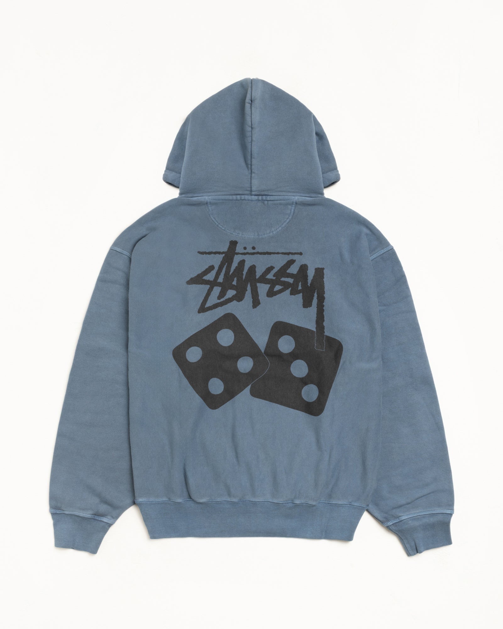 Dice Pig. Dyed Hood Mens Long Sleeve In Navy