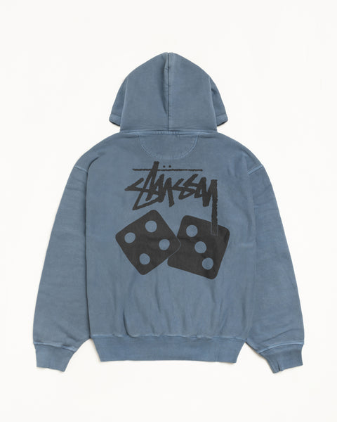Dice Pig. Dyed Hood Mens Long Sleeve In Navy