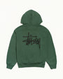 BASIC STÜSSY ZIP HOODIE PIGMENT DYED