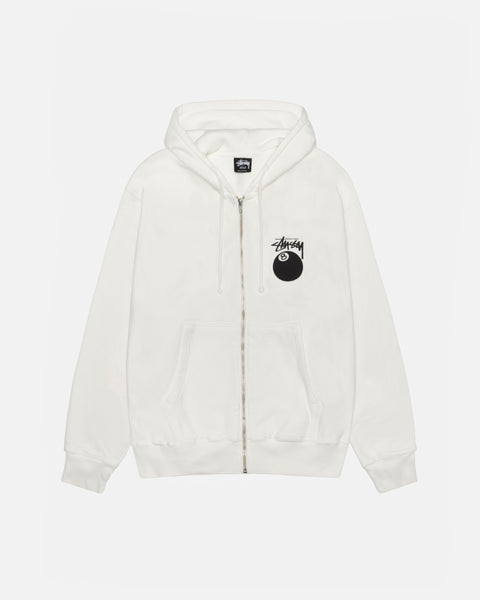 Stüssy 8 Ball Zip Hoodie Pigment Dyed Natural Sweats