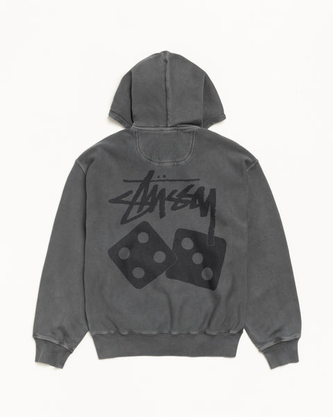 Dice Pigment Dyed Zip Hood