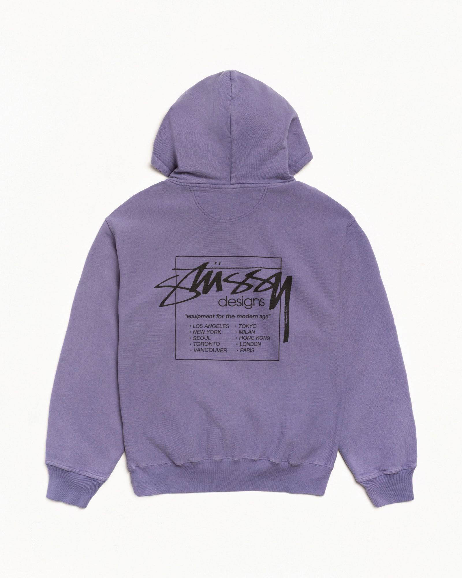 Modern Age Zip Hoodie Pigment Dyed – Grape | Sweats | Stüssy Korea