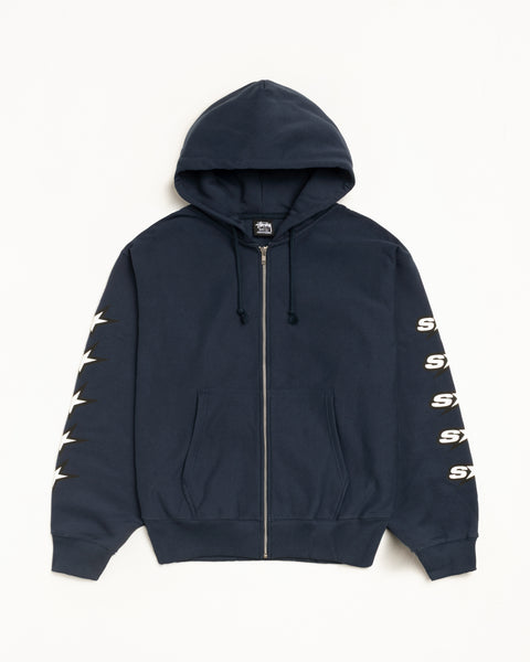 Speedway Zip Hood Mens Long Sleeve In Navy