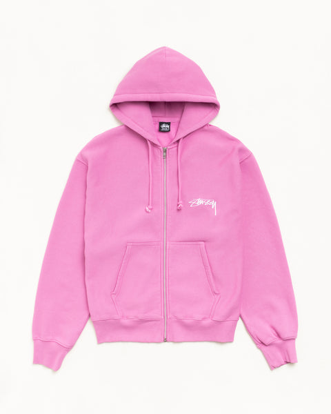 Skate Stack Zip Hoodie Pigment Dyed – 핑크 | Sweats | Stüssy Korea