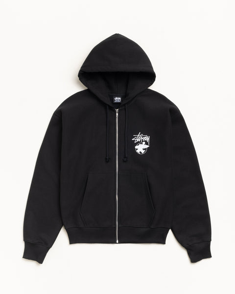 Long Haul Zip Hoodie – Black | Sweats | Stüssy Korea