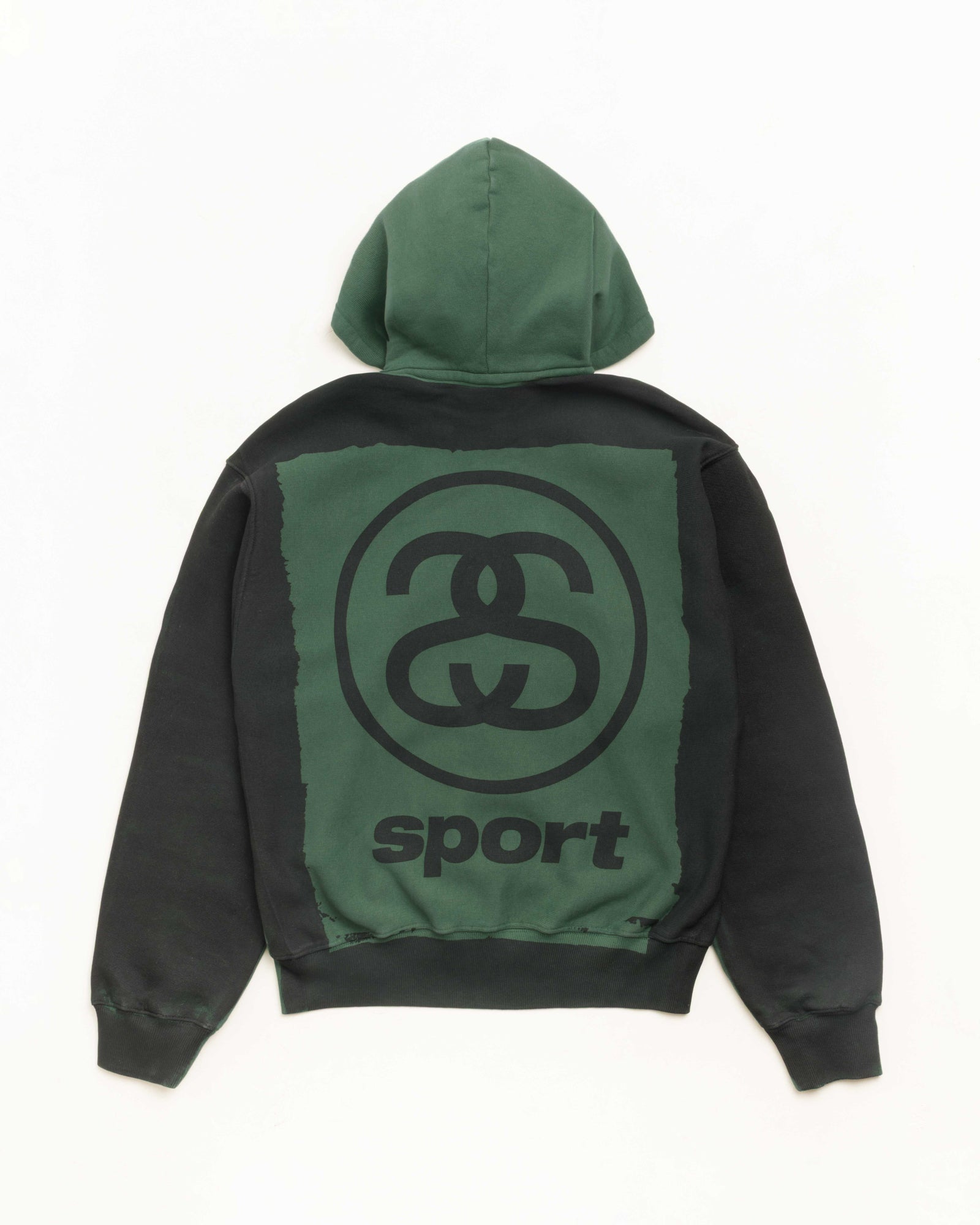 Link Sport Zip Hoodie Garment Dyed – Pine | Sweats | Stüssy Korea